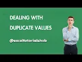 Highlight and Remove Duplicate Values in Excel Easy Way