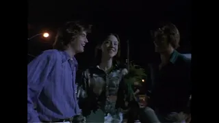 Jason London Wiley Wiggins and Sasha Jenson on the set of Dazed and Confused 1993