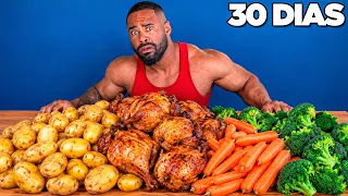 30 DIAS Comendo Só FRANGO, BATATA, CENOURA e BRÓCOLIS!