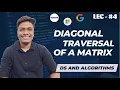 Diagonal Traversal of a Matrix Diagonal Traverse Amazon Data Structures and Algorithms