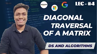 Diagonal Traversal of a Matrix Diagonal Traverse Amazon Data Structures and Algorithms
