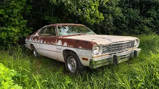 ABANDONED V8 Plymouth Duster! Will It Run and Drive After Decades?
