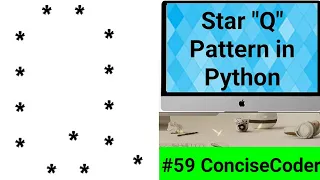 Star Q Alphabet Pattern in Python - ConciseCoder Beginners