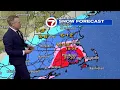 7WEATHER Feb 23 Nor easter latest look at 5 a m