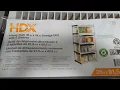 X Shelves made into a Workbench