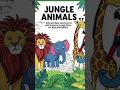 Jungle animals coloring book