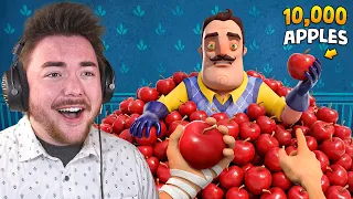 Hello Neighbor but we FEED HIM 10,000 APPLES…