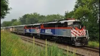 Metra Rail - Union Pacific Northwest Harvard IL to Ogilvie Train Station Chicago IL USA