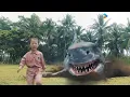 Lagu 😱🦈Will the little girl escape the shark's chase?  | Land Shark | YOUKU MONSTER MOVIE