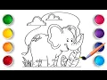 Elephant Coloring Page Made EASY in Just 3 Minutes