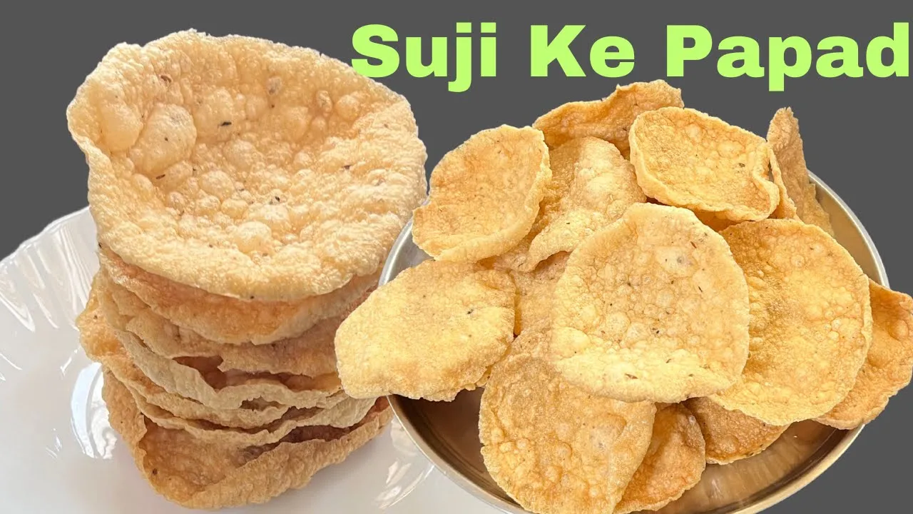             suji ke papad   papad recipe Ankita