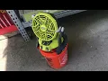 REVIEW ryobi bucket top misting fan