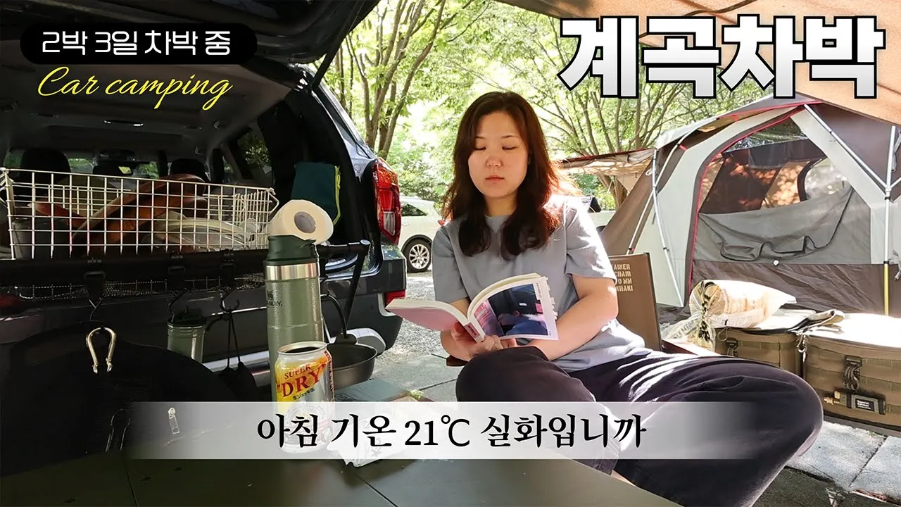 21℃ 실화입니까? I 여름엔 여기서 장박하고 싶네 I 역대급 계곡을 품은 I 평창 흥정계곡 2박 3일 I 차박 캠핑 Vlog I Car camping 썸네일