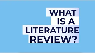 What is a Literature Review