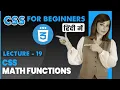 19 CSS Math functions CSS Tutorial in hindi CSS