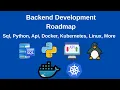 Backend Development Roadmap - SQL Python APIs Docker Kubernetes Linux Git More