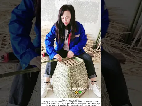 Weaving a Bamboo Backpack – A Woman’s Slow Craft in Action 🎋🧺