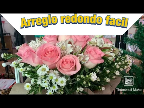 Download MP3 Arreglo floral redondo fácil de hacer // Yuri Verdugo #arreglosflorales