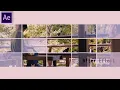 Elegant Grid Slide Effect After Effect Tutorial Films and Frame