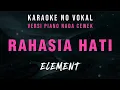 Download Lagu [Karaoke] Rahasia Hati - ELEMENT Nada Cewek Versi Piano Karaoke No Vokal