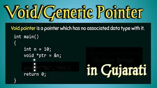 2 3 Generic Pointer void Pointer Use Application Pointer in C Language Degree Diploma