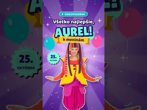 Pošlite Aurelovi pozdrav od FÍHA tralala! 🎉 Všetko najlepšie k meninám #fihatralala #shorts