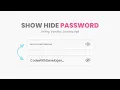 Show Hide Password Using Vanilla Javascript CSS3 Neumorphism