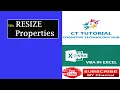 Using Resize in Excel 2010 2013 2016 2019 VBA Excel VBA Resize properties EXCEL VBA CTTUTORIAL