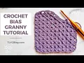 DITCH THE SQUARES - How to Crochet Granny Stitch on the Bias TL Yarn Crafts