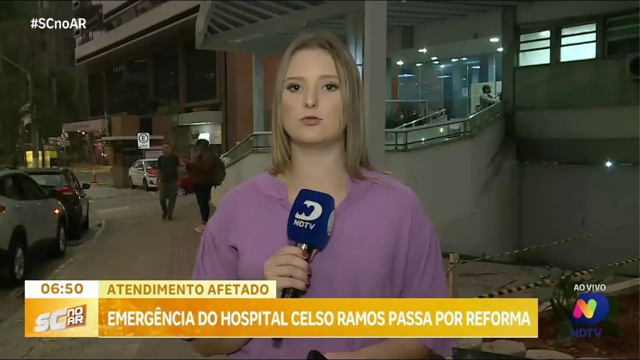 Atendimento afetado: emergência do Hospital Celso Ramos passa por reforma