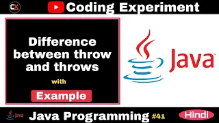 Difference between throw and throws in java coding experiment