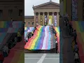 America s Largest Pride Flag in Philadelphia