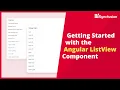 Getting Started with the Angular ListView Component