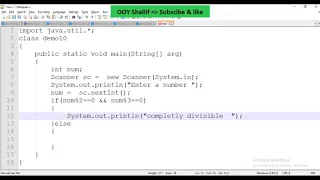 java programming if else value divisible by 2 or 3 java practical program example