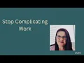 Stop overcomplicating everything