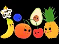 Dancing Fruit Baby Sensory High Contrast for Toddlers Happy Star Dancing