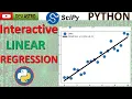 HOW To Fit Interactive Linear Regression in PYTHON Scipy Curve Fit DESI ASTRO