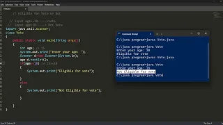 java program to check voting eligibility java programming