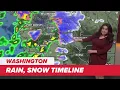 Rain on the way snow level dropping Washington Weather Update