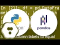 Convert row to column header for Pandas DataFrame