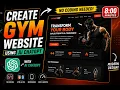 Create a Stunning Gym Website Using ChatGPT AI No Coding Required HTML CSS Tutorial