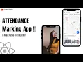 Attendance Marking App in React Native End Day For Beginners
