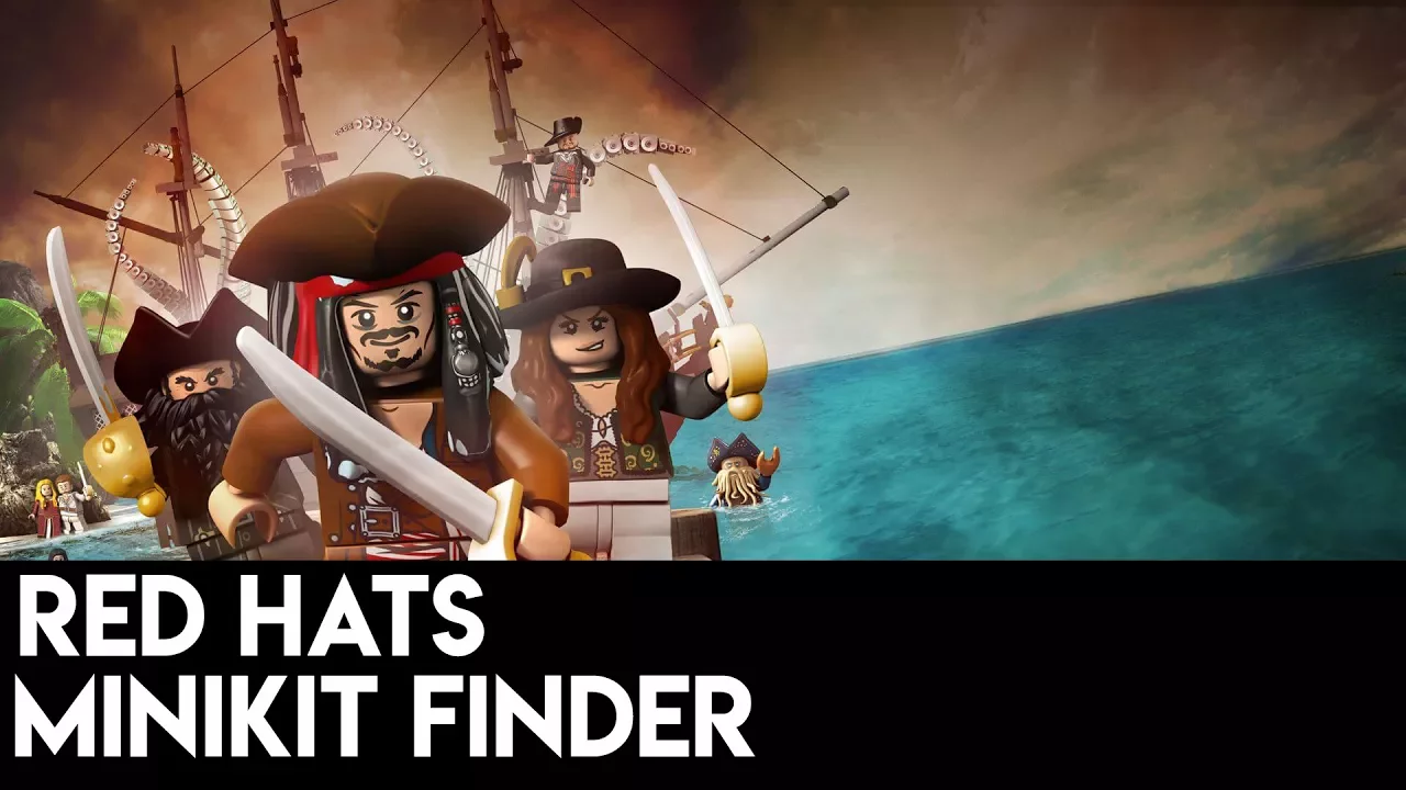 LEGO Pirates of the Caribbean - Red Hat - Treasure x 10. 