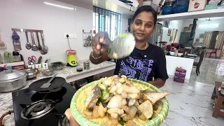 வஞ்சிரம் கருவாடு வறுவல் மனைவி கையால் கடல் மேல சாப்பிடுவது தனி சுவை 
