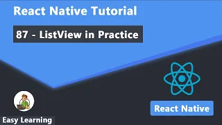 87 - ListView in Practice in React Native