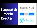 Simple way to create a stopwatch in react js Start Stop Restart onClick button