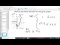 Writing Piecewise Functions with Quadratics