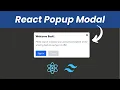 Create a Stunning Popup Modal with React Tailwind CSS - Step By Step Tutorial