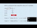 Swaping With Three Variables in C