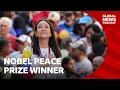 Nobel Peace Prize winner to arrive in Oslo after daughter accepts award | BBC News